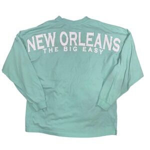 Southpole New Orleans Shirt Mens XL Green Long Sleeve Big Easy Souvenir Tee